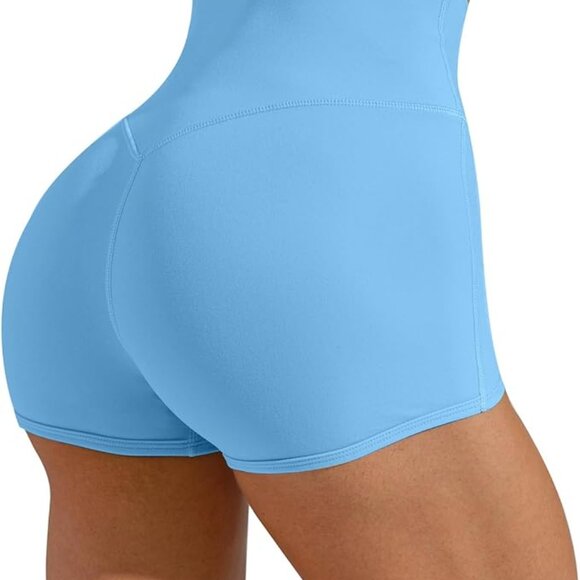 XL Unthewe‎ Women's Workout Gym Biker Shorts High Waisted Athletic Booty Yoga - Picture 4 of 9